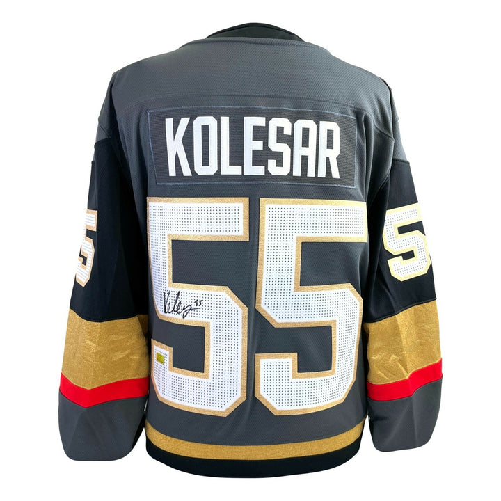 Keegan Kolesar Autographed Vegas Golden Knights Jersey COA Inscriptagraphs Sign