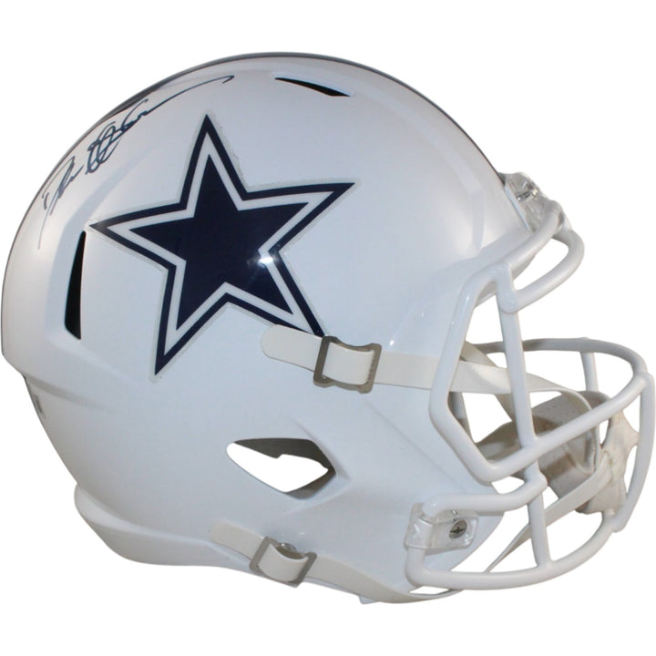 Deion Sanders Autographed Dallas Cowboys F/S 22 Alt Helmet Beckett Witness 55195