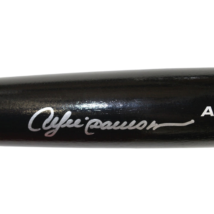 Andre Dawson Autographed Chicago Cubs Black Baseball Bat Beckett Witness 58186