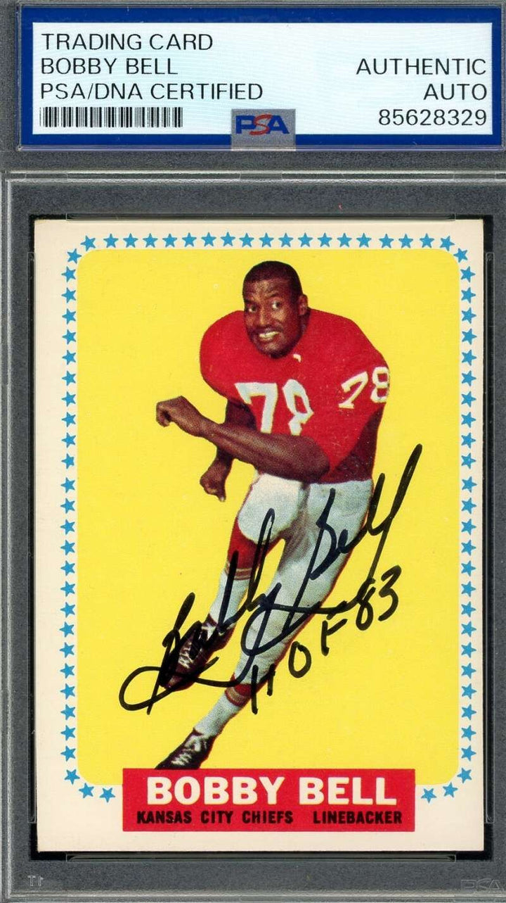 Bobby Bell PSA DNA Signed 1964 Topps Rookie Autograph
