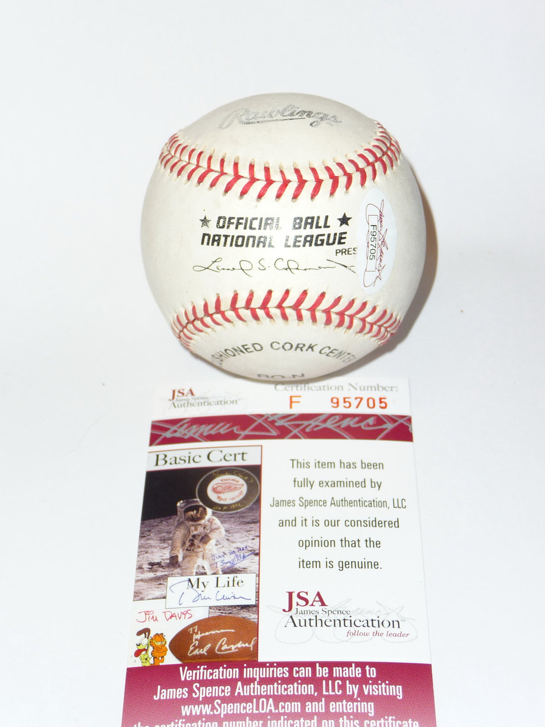 RYAN KLESKO AUTOGRAPHED VINTAGE BASEBALL ATLANTA BRAVES SAN DIEGO PADRES GIANTS