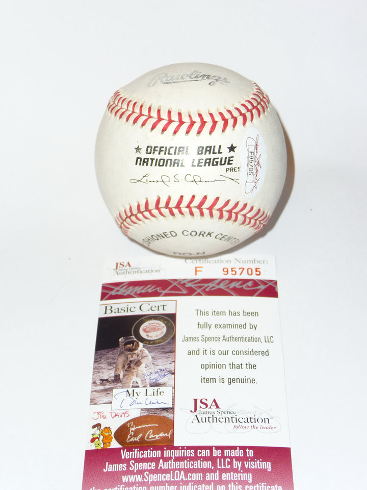 RYAN KLESKO AUTOGRAPHED VINTAGE BASEBALL ATLANTA BRAVES SAN DIEGO PADRES GIANTS