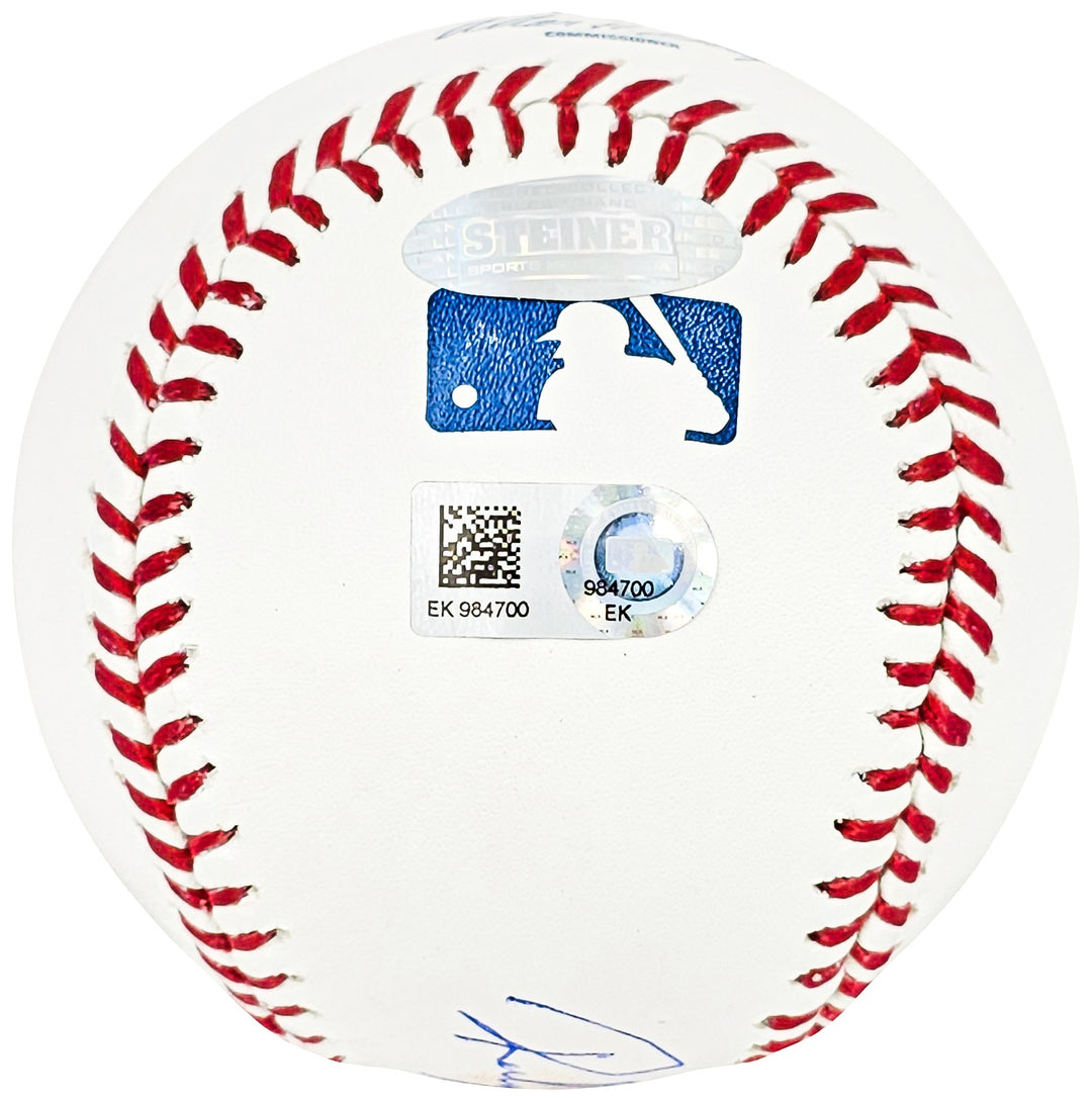 Rickey Henderson Signed MLB Baseball Oakland A's, Yankees HOF 2009 MLB & Steiner
