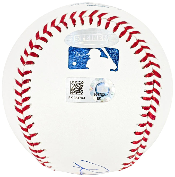 Rickey Henderson Signed MLB Baseball Oakland A's, Yankees HOF 2009 MLB & Steiner