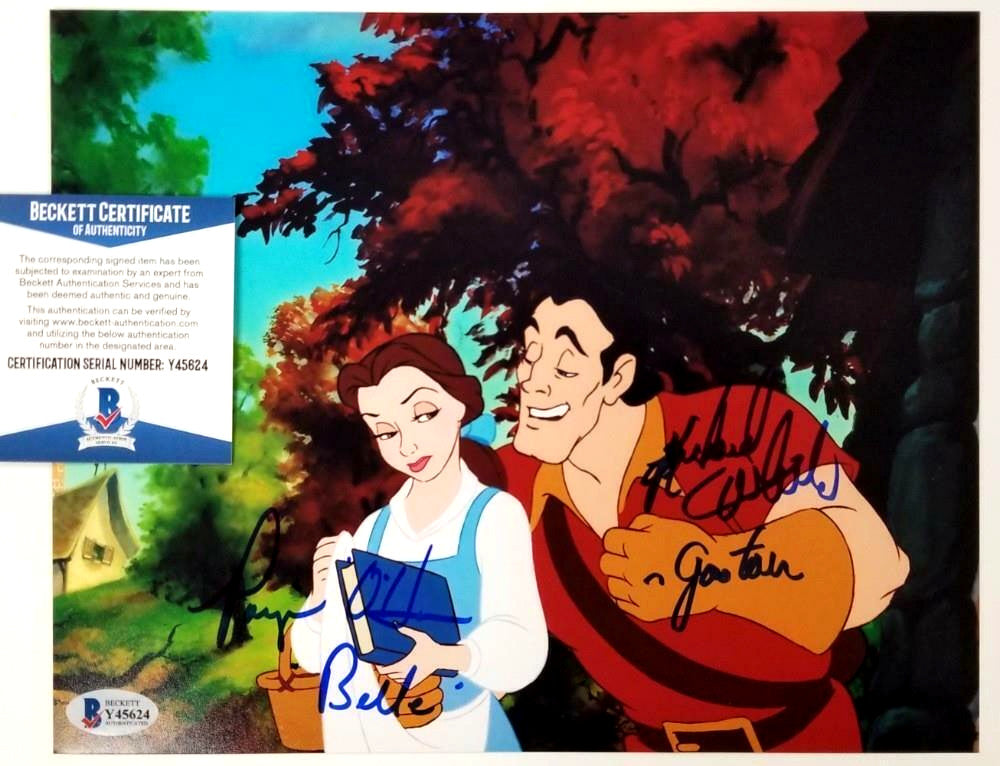 Paige O'Hara & Richard White signed Beauty and the Beast 8x10 Photo 2 ~ BAS COA