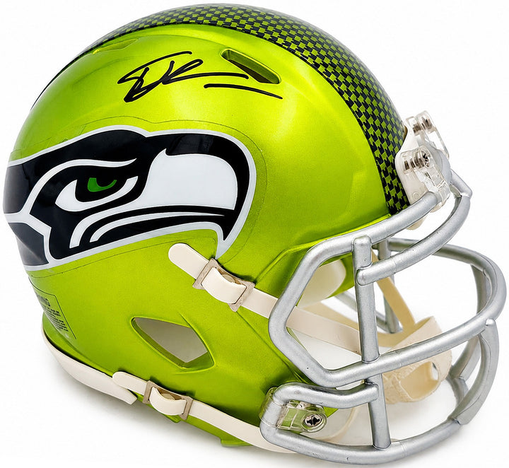 Tory Horton Signed Seattle Seahawks Flash Green Speed Mini Helmet MCS Holo