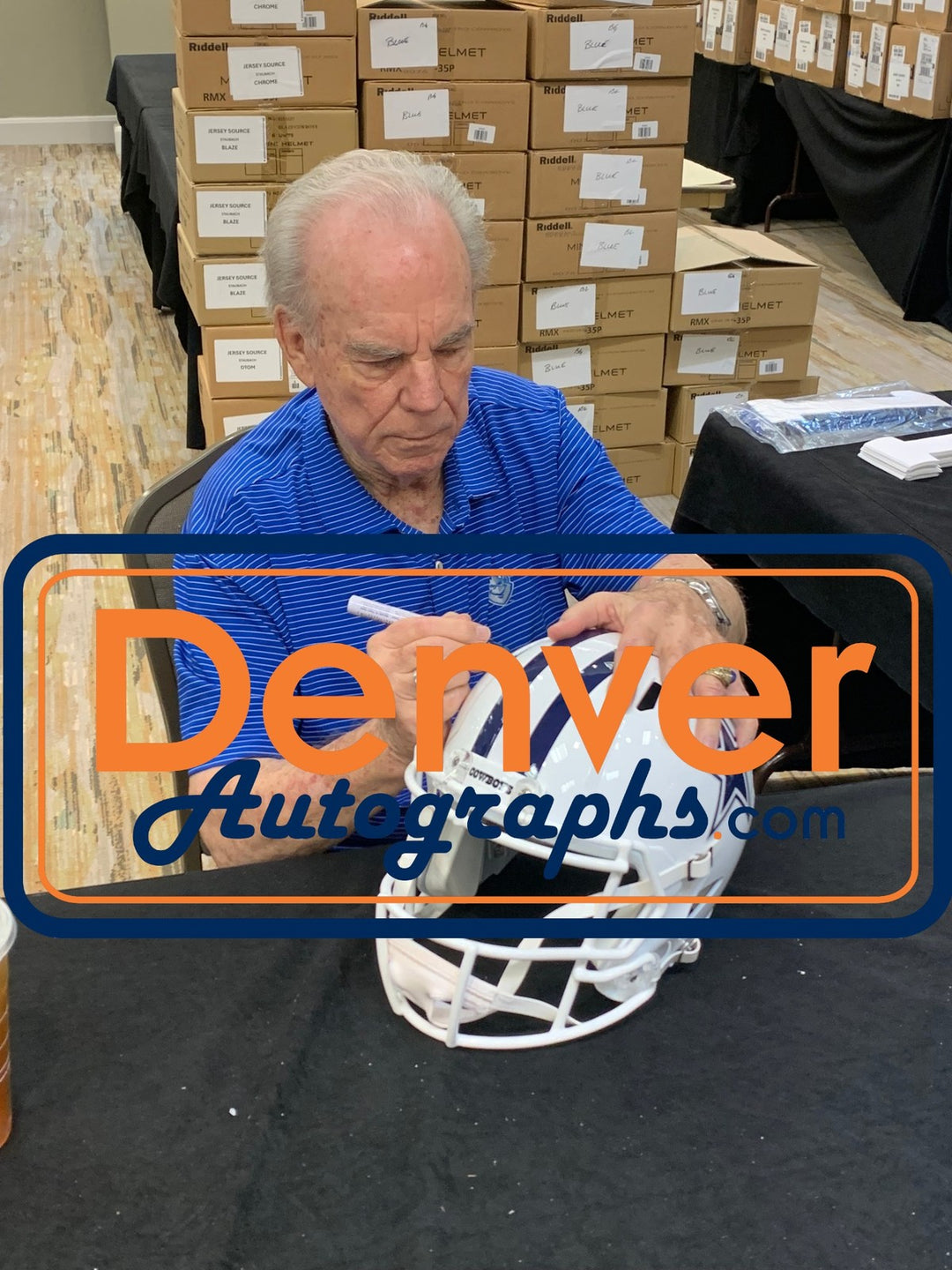 Roger Staubach Autographed/Signed Dallas Cowboys F/S 22 Alt Helmet Beckett 57303