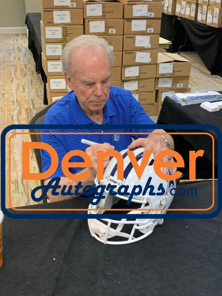 Roger Staubach Autographed/Signed Dallas Cowboys F/S 22 Alt Helmet Beckett 57303