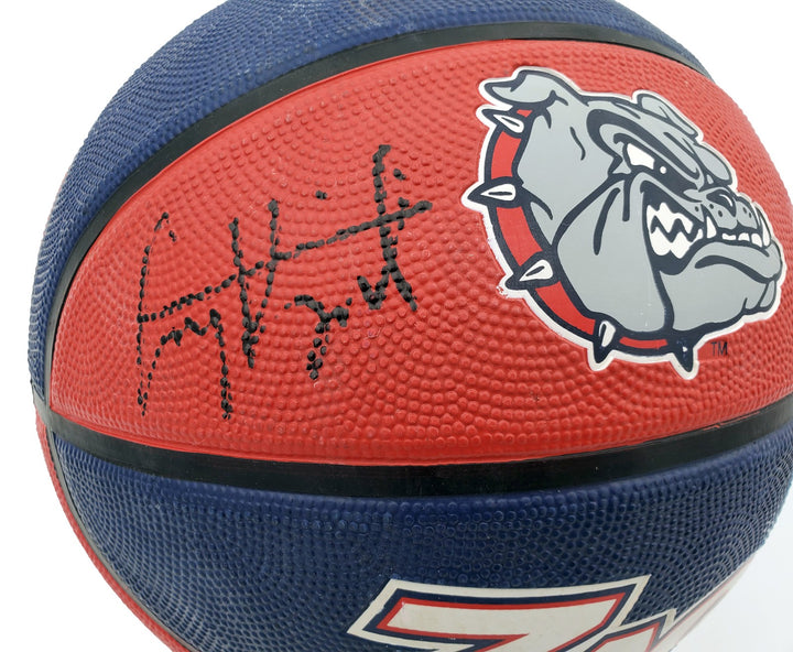 Corey Kispert Signed Gonzaga Bulldogs Logo Rubber Basketball MCS Holo