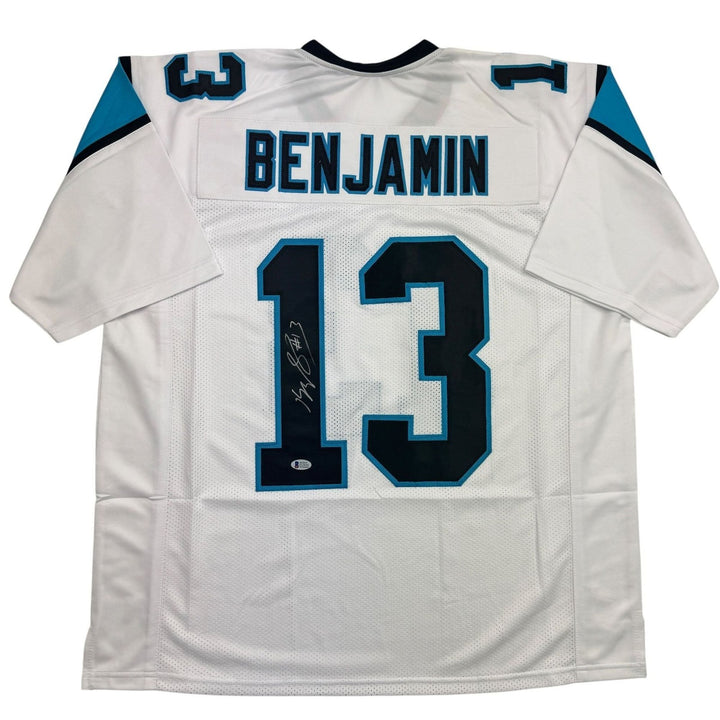 Autographed/Signed Kelvin Benjamin Carolina White Football Jersey BAS COA