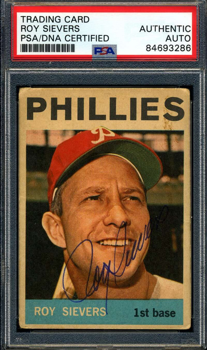Roy Sievers PSA DNA Signed 1964 Topps Venezuelan Autograph