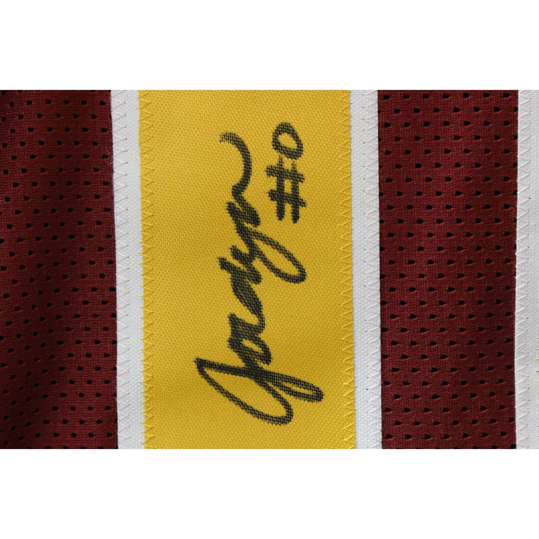 Jordyn Tyson Autographed/Signed College Style Red XL Jersey Beckett 51414