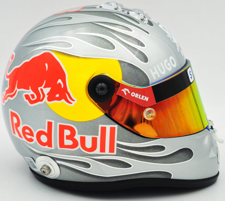 Daniel Ricciardo Signed Red Bull Racing Silver Authentic Mini Helmet Beckett
