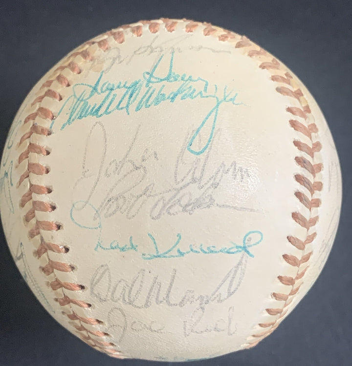 1974 Oakland A's WS Team Signed Baseball 31 Auto Reggie Jackson Jim Hunter Jsa