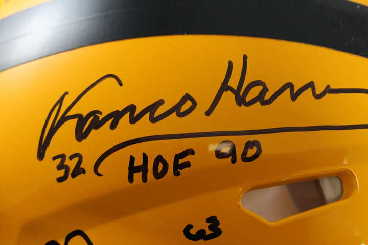 Pittsburgh Steelers Autographed HOF Pro Helmet Franco Bradshaw +12 Beckett 54604