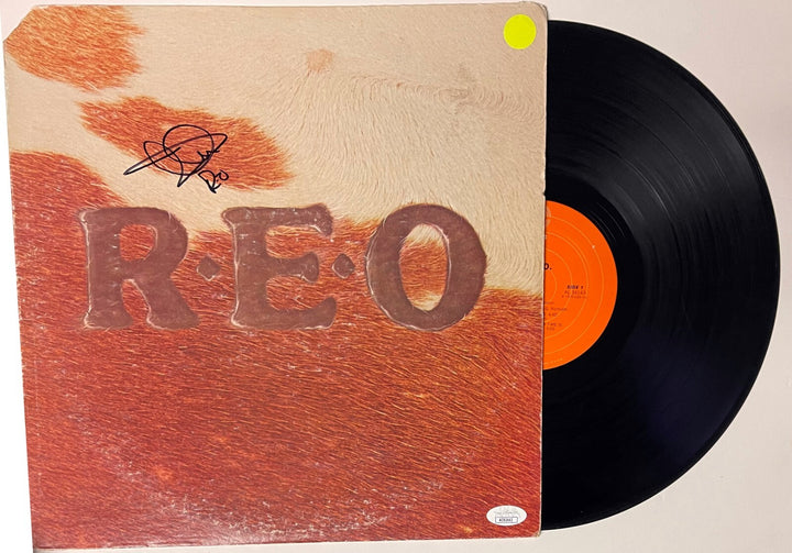 Kevin Cronin signed REO Speedwagon 1976 R.E.O. Album/Record/LP -JSA #AC92442