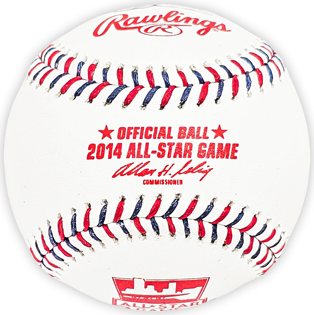 Salvador Perez Auto Official 2014 All Star Game Logo Baseball Royals Beckett