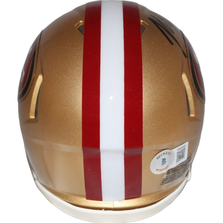 John Lynch Autographed San Francisco 49ers Mini Helmet Beckett 42713