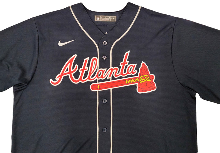 Atlanta Braves Ronald Acuna Jr. Signed Blue Nike Jersey Size XL Beckett