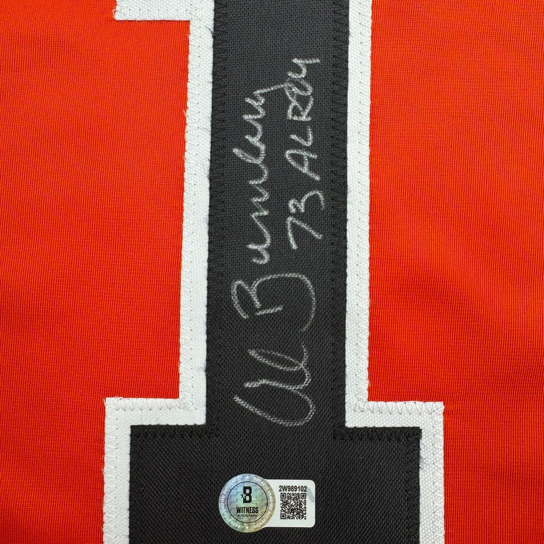 Autographed/Signed Al Bumbry 73 AL ROY Baltimore Orange Baseball Jersey BAS COA