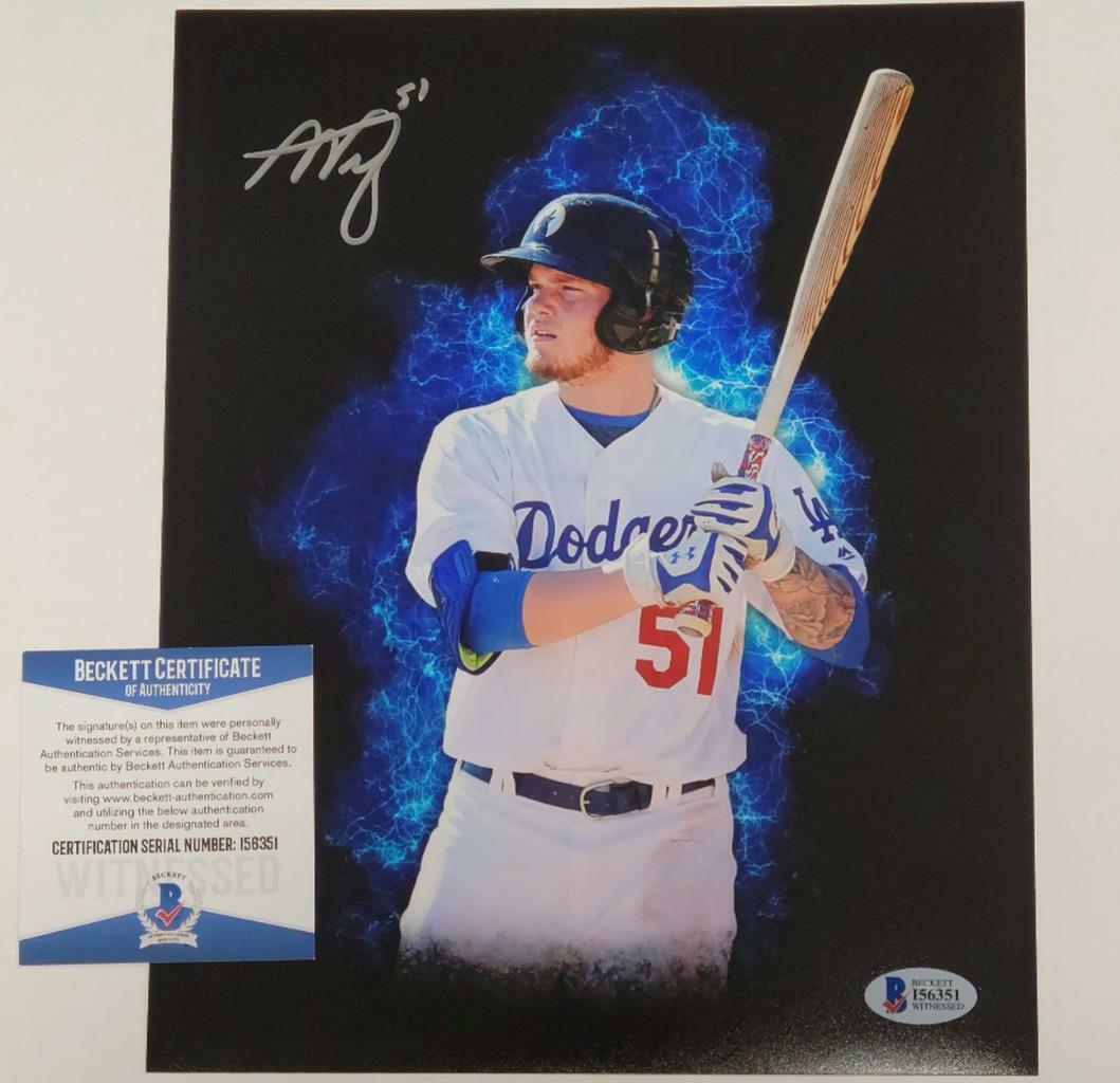 Alex Verdugo autograph signed 8x10 Photo Dodgers Red Sox ~ Beckett Witness COA