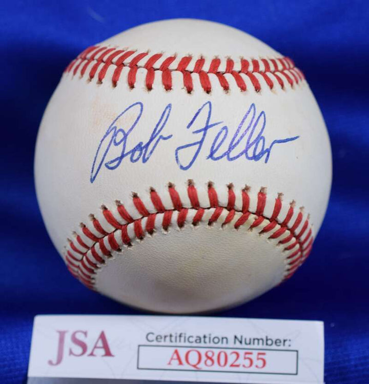 Bob Feller JSA COA Autograph American League Signed Baseball 4