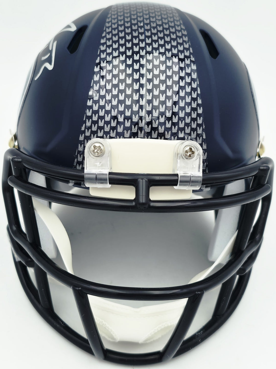 AJ Barner Signed Seattle Seahawks Blue Speed Mini Helmet Beckett Witness