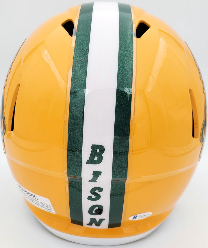 Trey Lance Signed North Dakota State Bison Yellow Full Size Replica Speed
