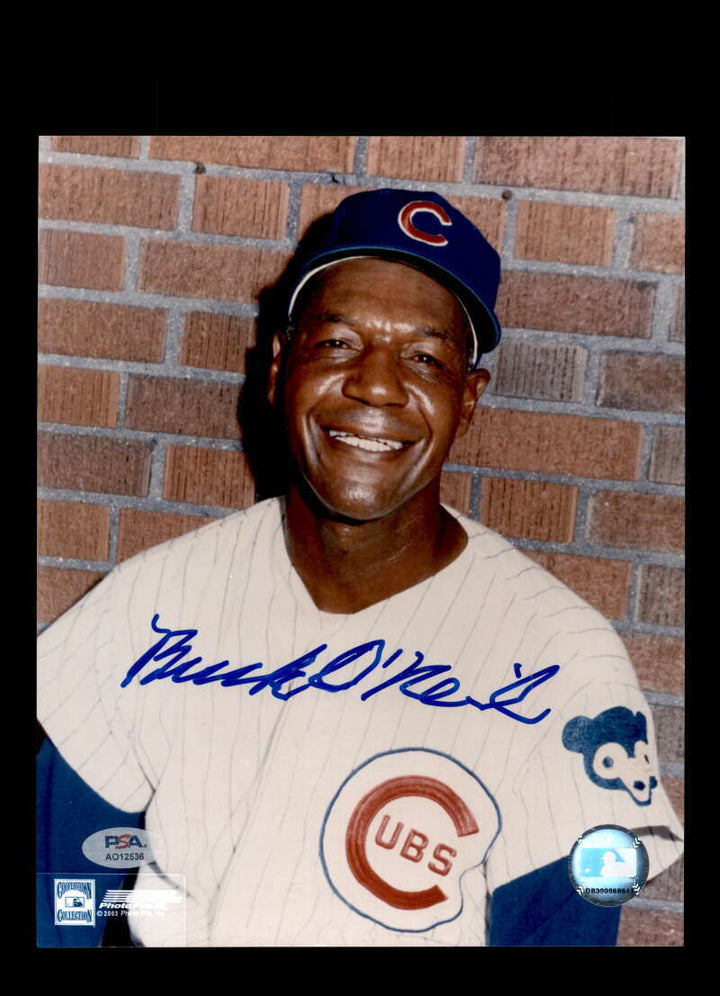 Buck O'Neil PSA DNA Signed 8x10 Photo Autograph Cubs