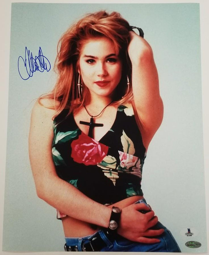 CHRISTINA APPLEGATE Signed 11x14 Photo Married With Children ~ Beckett BAS COA