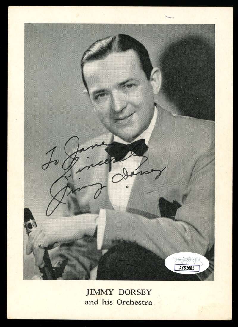 Jimmy Dorsey and Orchestra JSA Coa Signed by 22 5x7 Photo Autograph