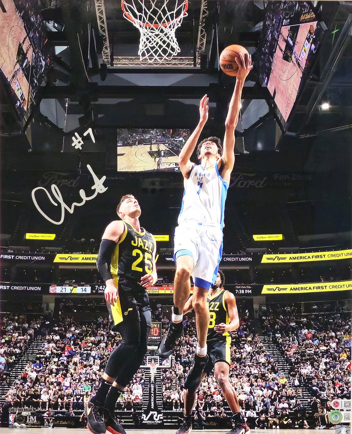 Chet Holmgren Signed Framed 16x20 Photo Thunder Beckett Wit #1W125998