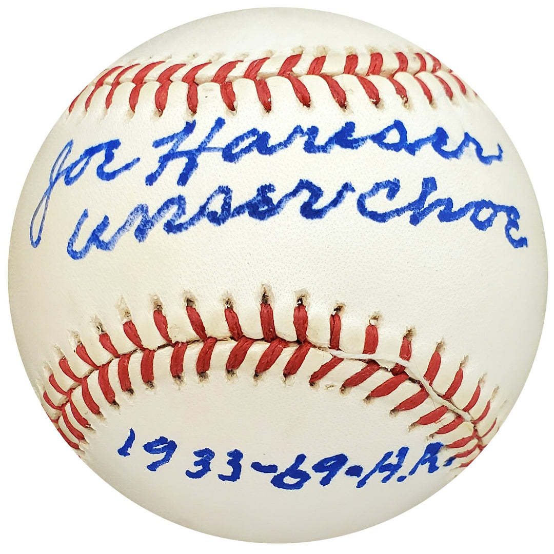 Joe Hauser Signed Official AL Baseball Baltimore Orioles "Unser Choe" PSA/DNA