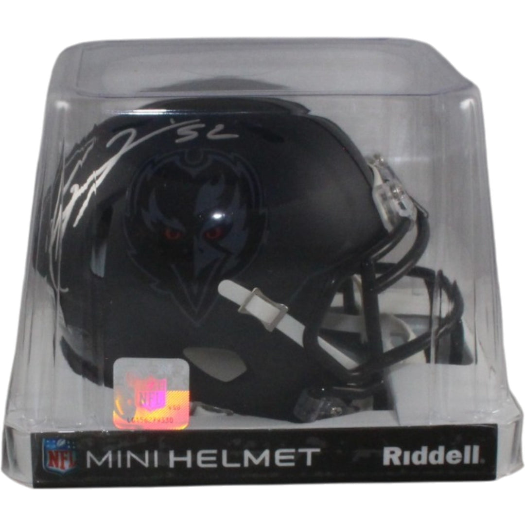 Ray Lewis Signed Baltimore Ravens 2026 ALT #2 Mini Helmet Beckett WIT 57540