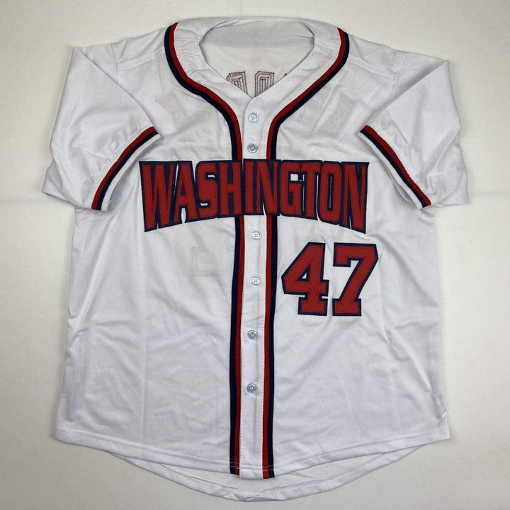 Autographed/Signed HOWIE KENDRICK Washington White Jersey JSA COA Auto