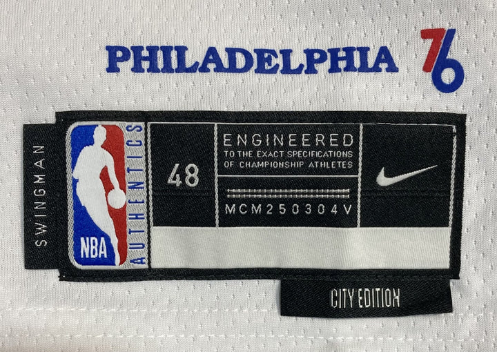 Tyrese Maxey Signed Philadelphia 76ers White Nike Swingman Jersey Fanatics