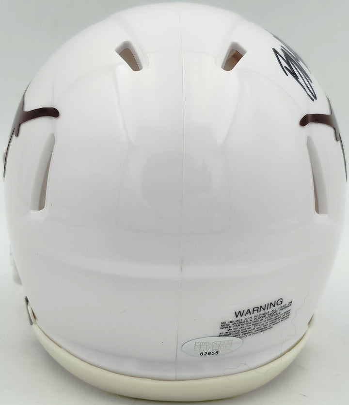 Byron Murphy II Signed Texas Longhorns White Speed Mini Helmet MCS Holo