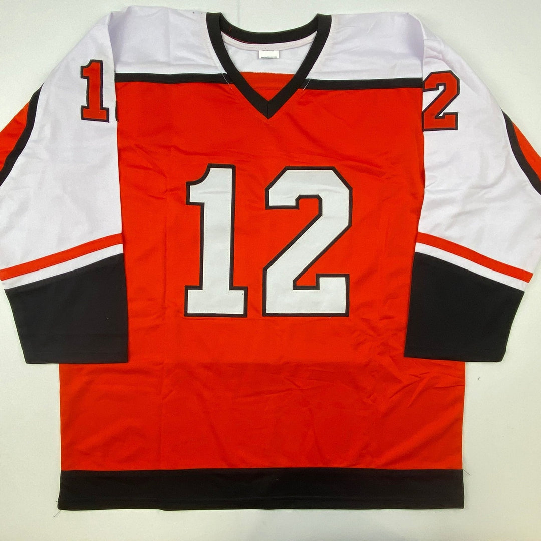 Autographed/Signed TIM KERR Philadelphia Orange Hockey Jersey JSA COA Auto
