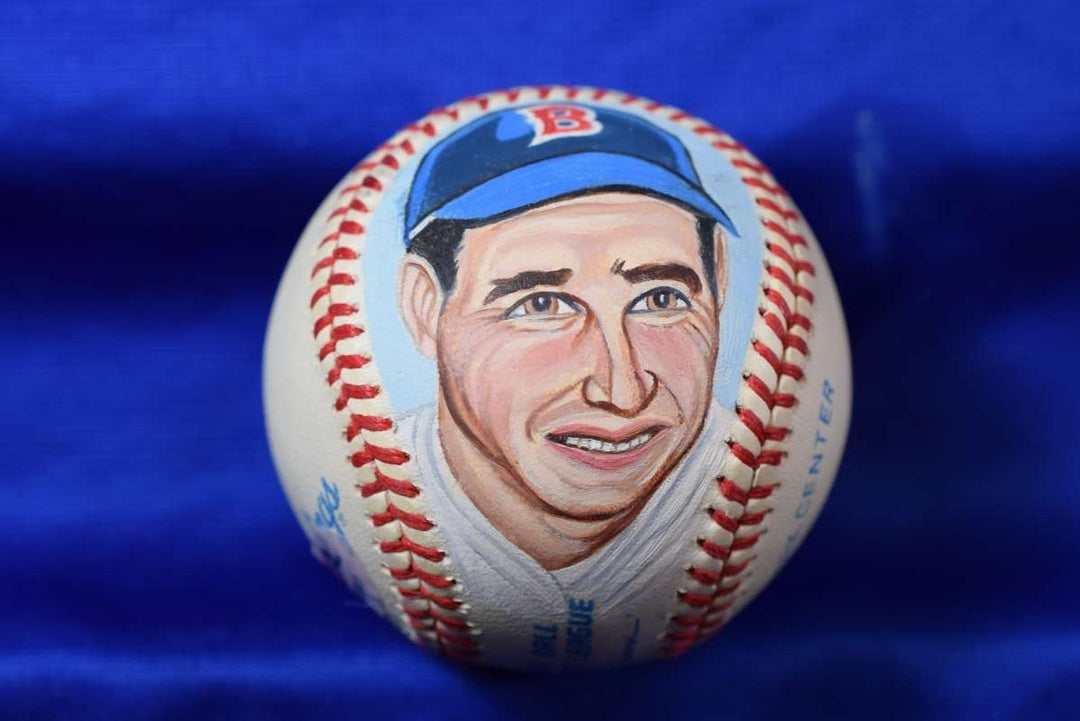Ted Williams PSA DNA Autograph American League Hand Painted Baseball Signed
