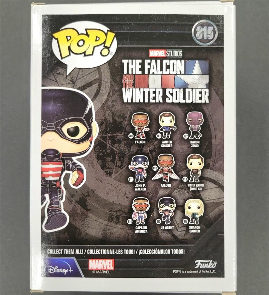 Wyatt Russell signed US Agent Funko Pop! 815 autograph Falcon Winter Soldier BAS