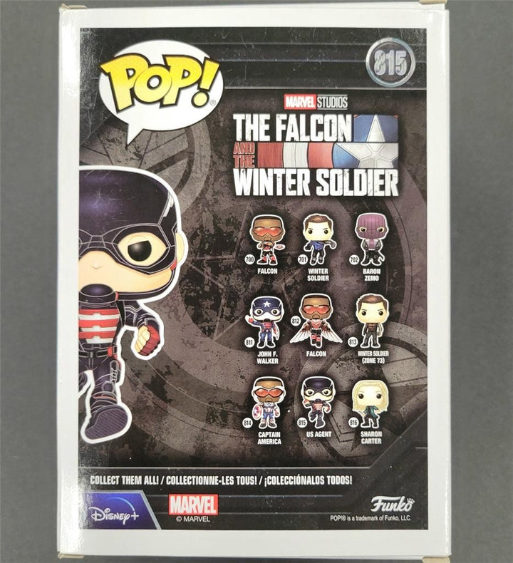 Wyatt Russell signed US Agent Funko Pop! 815 autograph Falcon Winter Soldier BAS