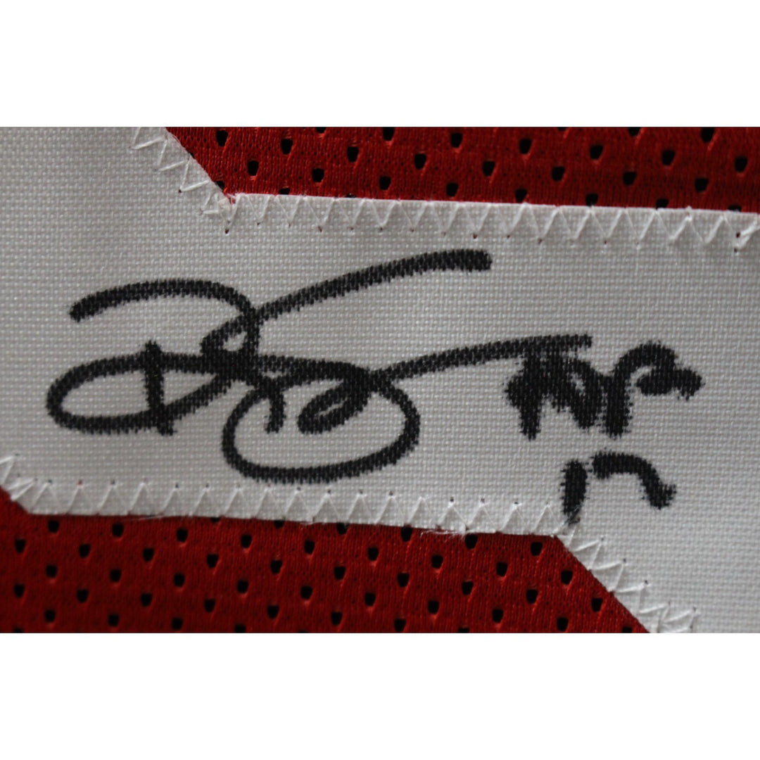 Ralph Sampson Autographed Pro Style Red XL Jersey HOF Beckett Witness 49737