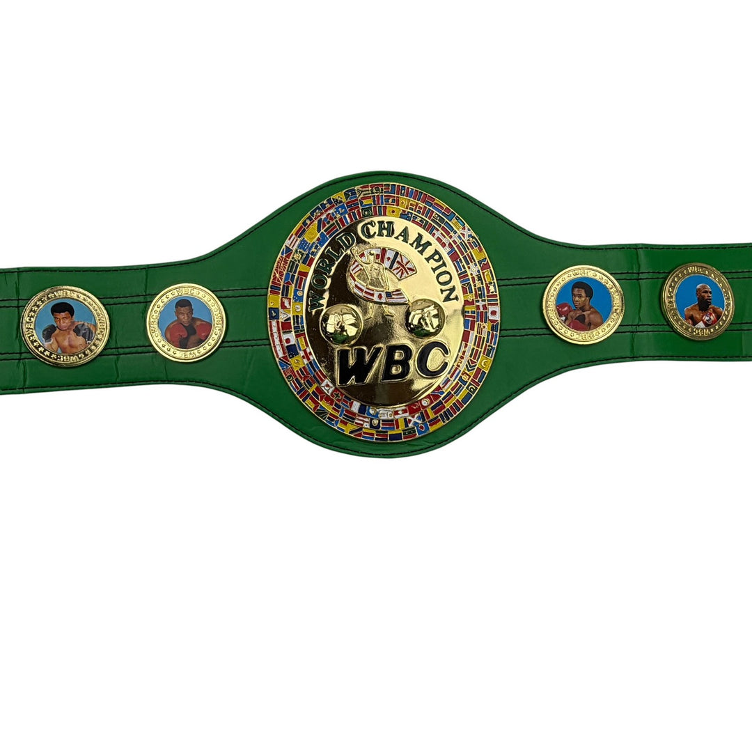 Autographed/Signed Manny Pacquiao WBC Green Boxing Replica Belt Beckett BAS COA