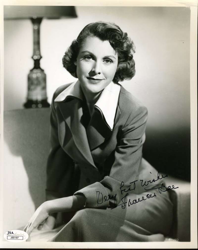 Frances Dee Hand Signed Jsa Coa 8x10 Photo Autographed Authentic