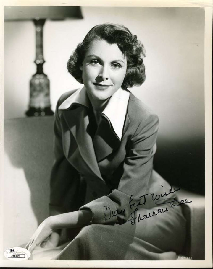 Frances Dee Hand Signed Jsa Coa 8x10 Photo Autographed Authentic