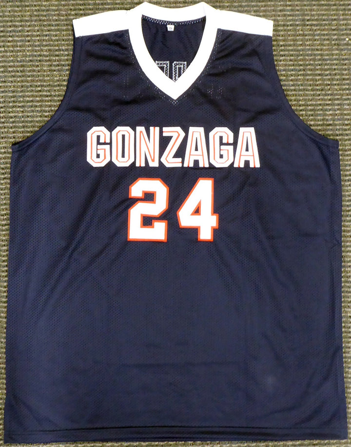 Gonzaga Bulldogs Corey Kispert Auto Signed Blue Jersey "Go Zags!" MCS Holo
