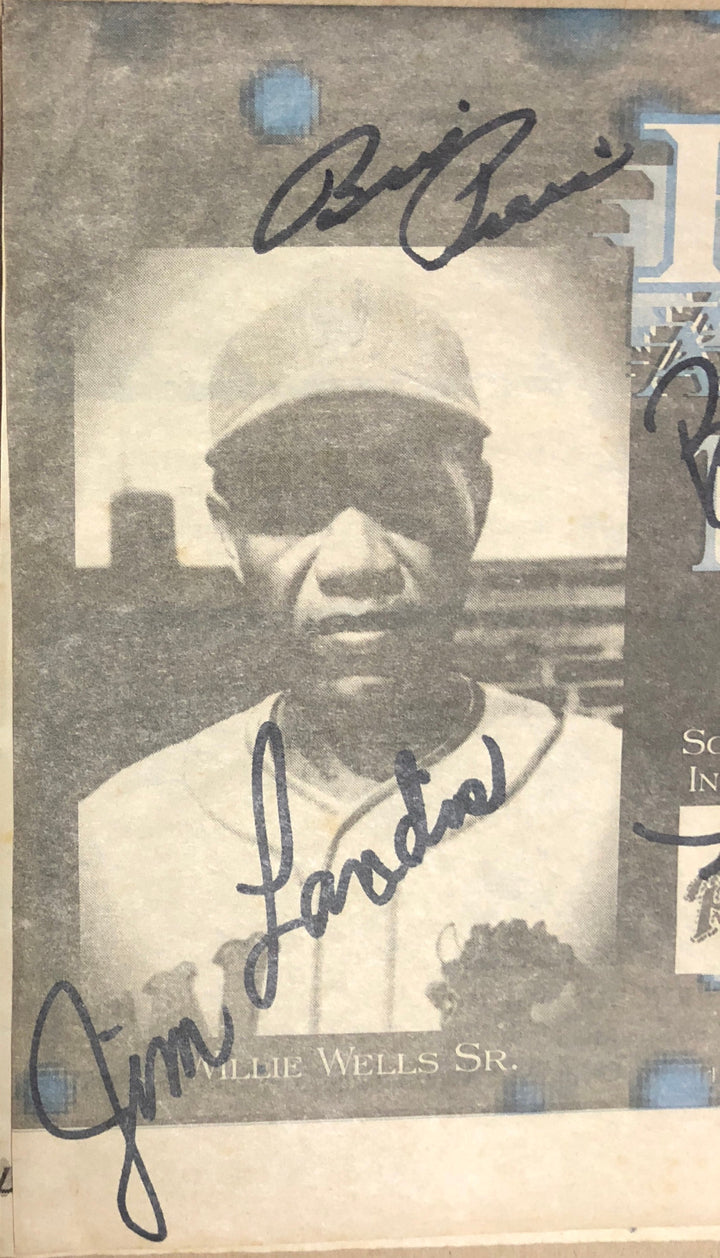 1997 Baseball HoF signed Newspaper Sparky Anderson bowie kuhn 16 auto CBM COA