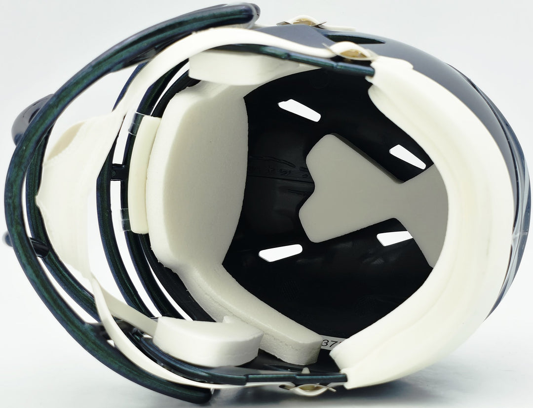 Abraham Abe Lucas Signed Seattle Seahawks Rivalries Speed Mini Helmet MCS Holo