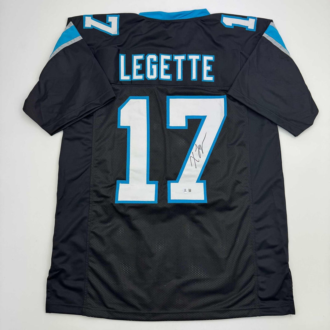 Autographed/Signed Xavier Legette Carolina Black Jersey Beckett BAS COA