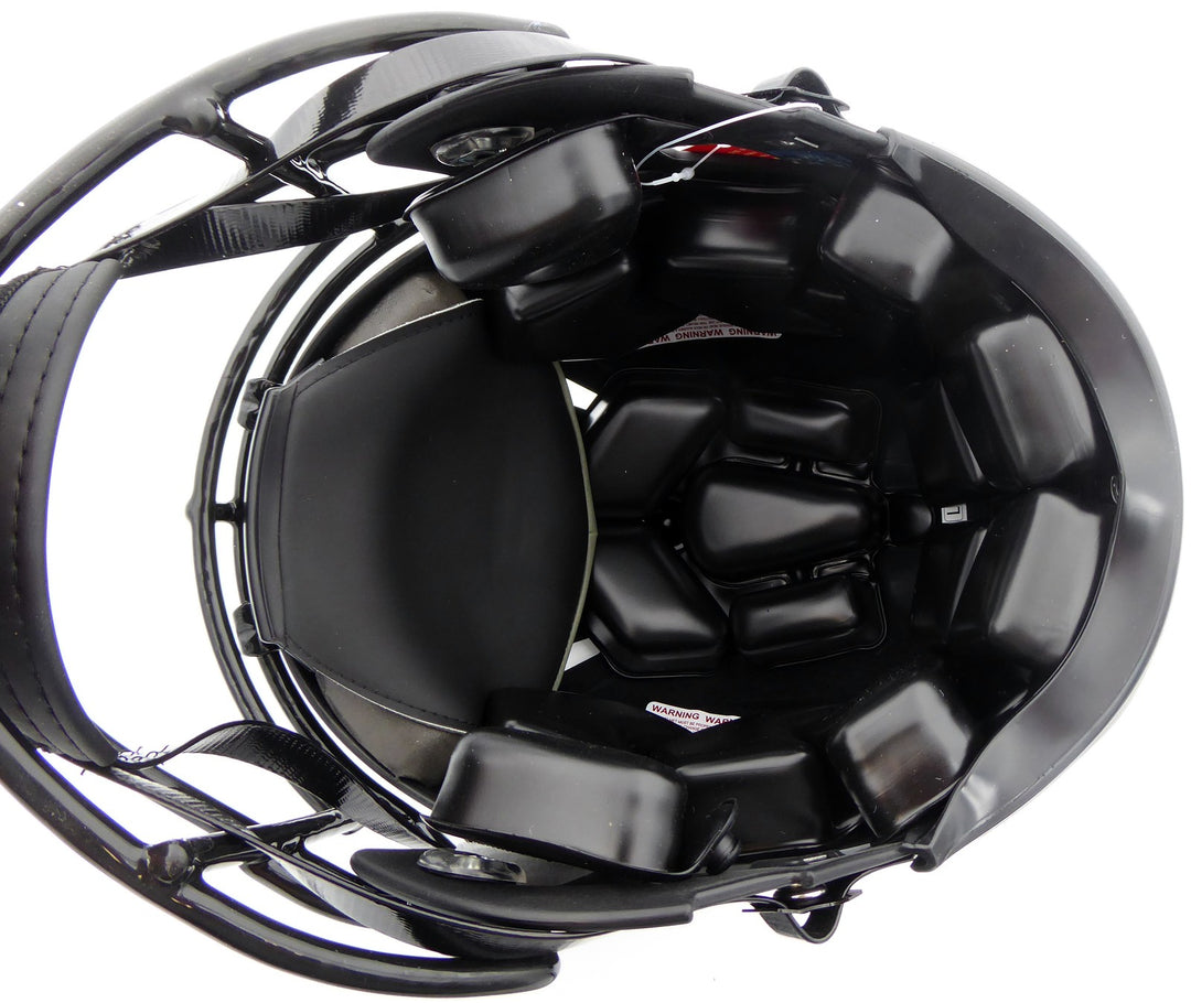 Justin Fields Auto Bears Eclipse Black Full Size Authentic Speed Helmet Beckett